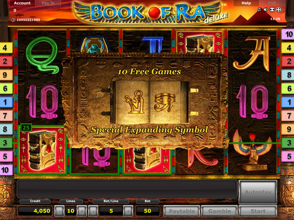 Book of Ra Deluxe Slot Game